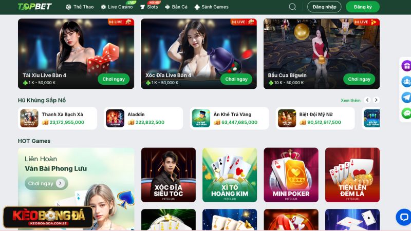Các loại hình giải trí chất lượng tại TOPBET Các loại hình giải trí chất lượng tại TOPBET
