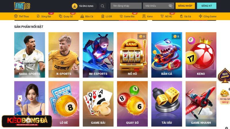 FIVE88 là nhà cái được yêu mến và tin tưởng nhiều từ cộng đồng cược thủ hiện nay FIVE88 là nhà cái được yêu mến và tin tưởng nhiều từ cộng đồng cược thủ hiện nay