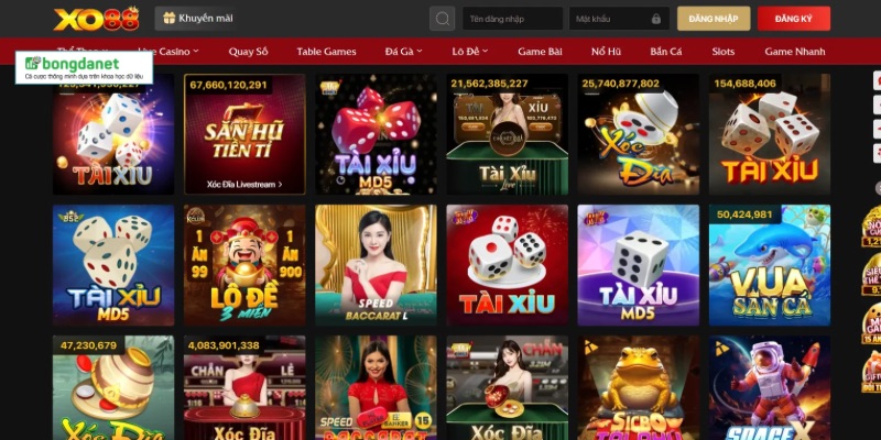Khám phá kho game đa dạng của nhà cái XO88 Khám phá kho game đa dạng của nhà cái XO88