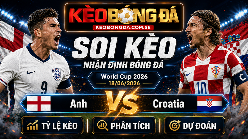 Đội hình dự kiến trước trận Anh và Croatia